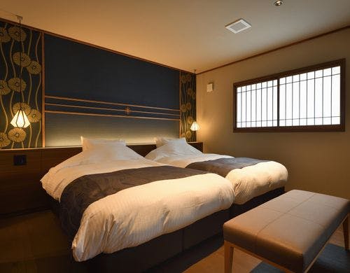 市松模様のお庭