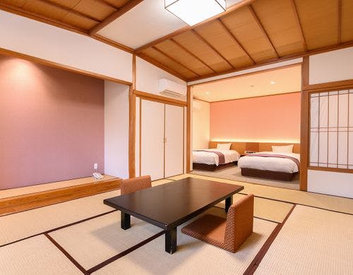 和洋室（和室10畳＋ツインルーム）【喫煙】