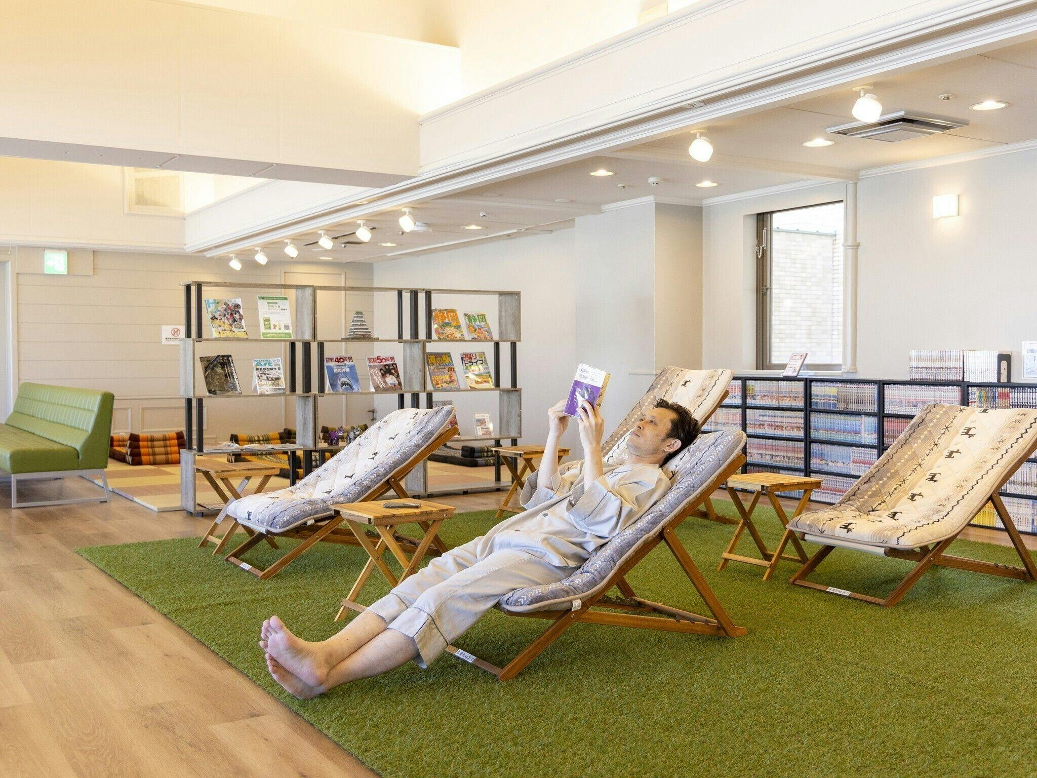 【ห้องอาบน้ำรวมขนาดใหญ่】เลานจ์หลังอาบน้ำ