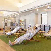 【ห้องอาบน้ำรวมขนาดใหญ่】เลานจ์หลังอาบน้ำ