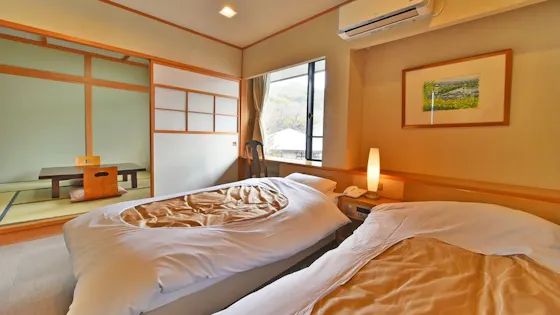 【ห้ามสูบบุหรี่】ห้องสไตล์ญี่ปุ่นและตะวันตก (6 เสื่อทาทามิ + เตียงคู่) - ตัวอย่าง