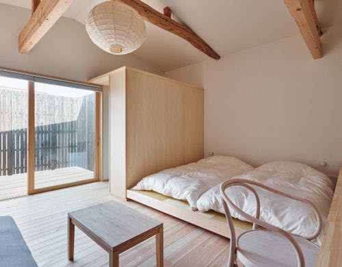 西の部屋のヒノキ風呂