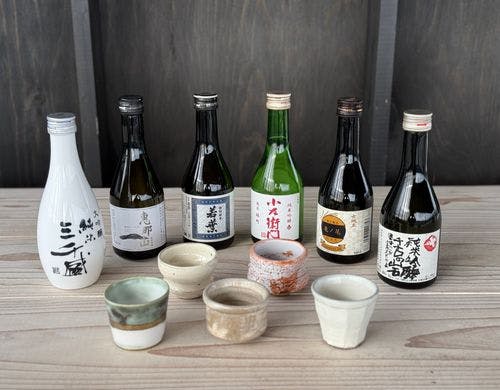 岐阜の東美濃の日本酒飲み比べ