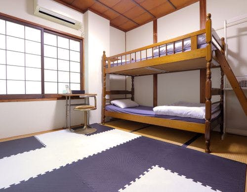 【ホテル宿かいふ】2段ベッド和室 風呂共用