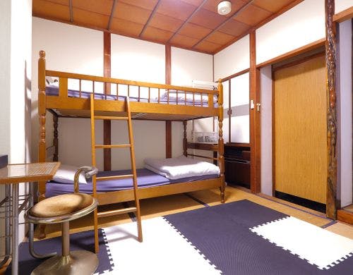 【ホテル宿かいふ】2段ベッド和室 風呂付