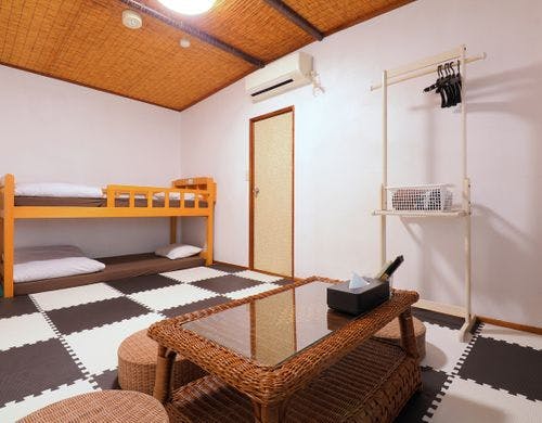 【ホテル宿かいふ】2段ベッド和室 風呂付