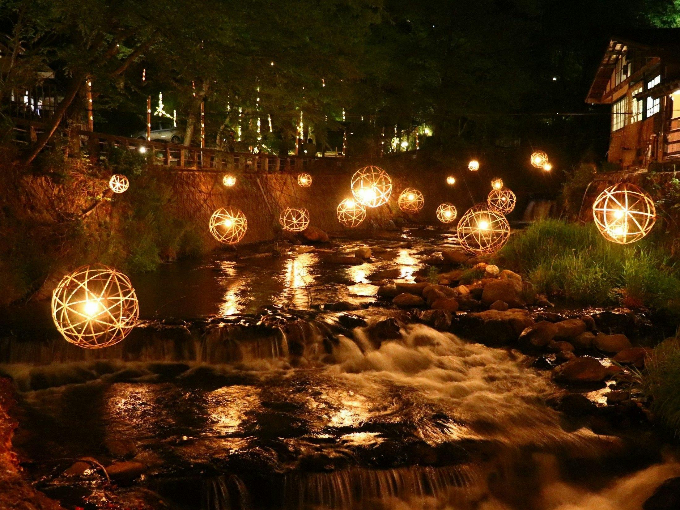 2021년 5월, 구로카와 온천, 온천 조명