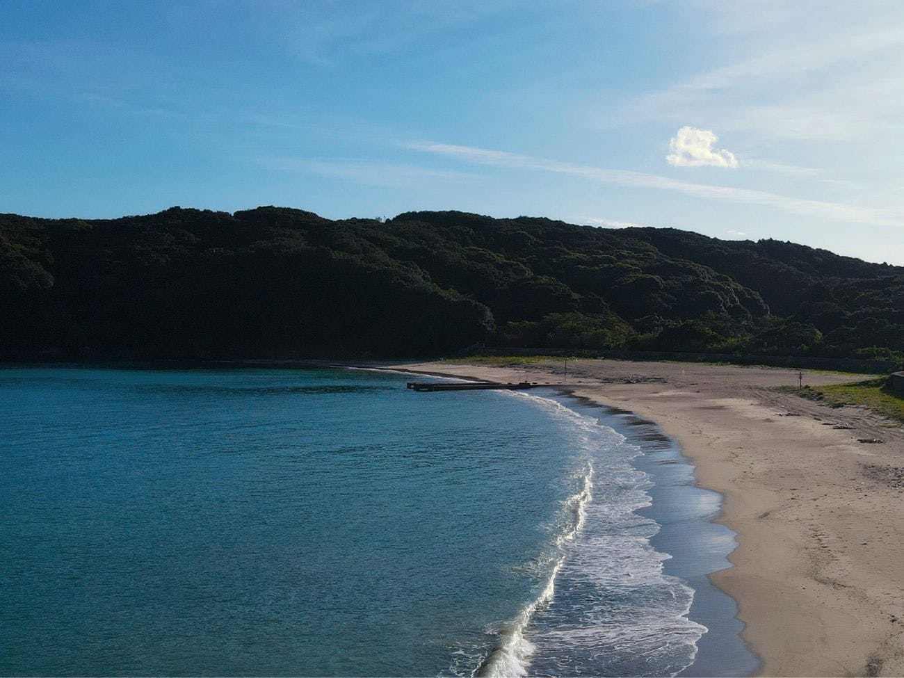 田曾白浜度假村的景色