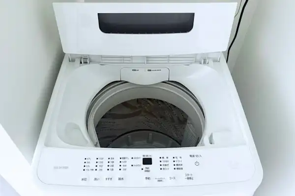 แม้เข้าพักระยะยาวก็สามารถซักผ้าได้ภายในที่พัก