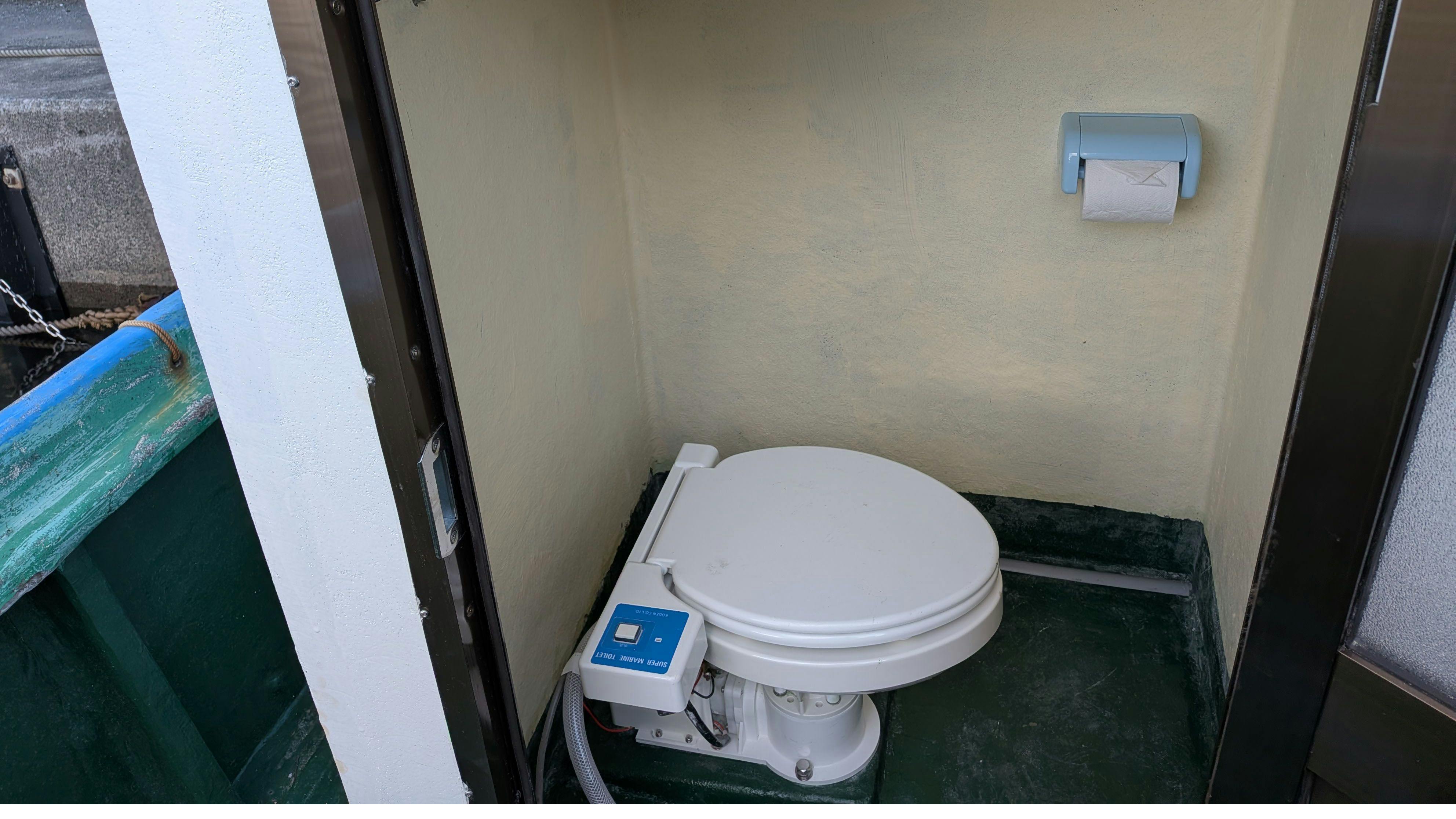 * ห้องน้ำทางทะเลอยู่ที่ส่วนท้ายของเรือ