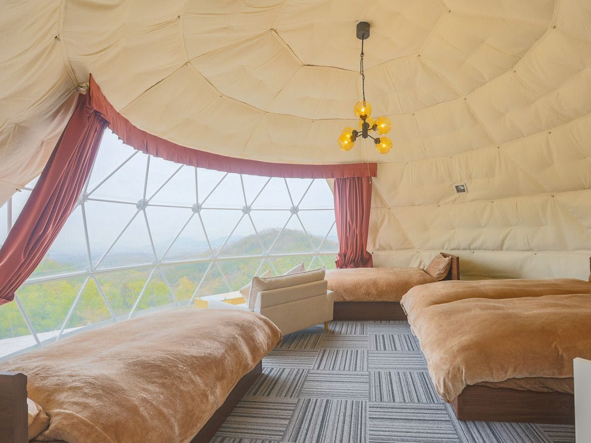 ~Room Aki~ Khemah berbentuk kubah dengan keluasan kira-kira 30 meter persegi