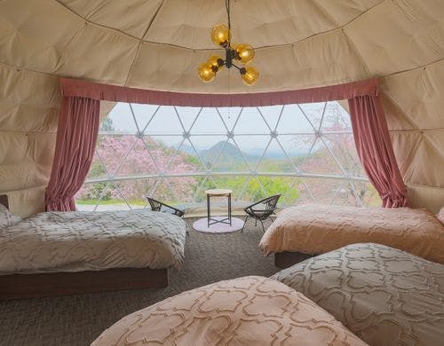 ドーム型テント広さ約30平米