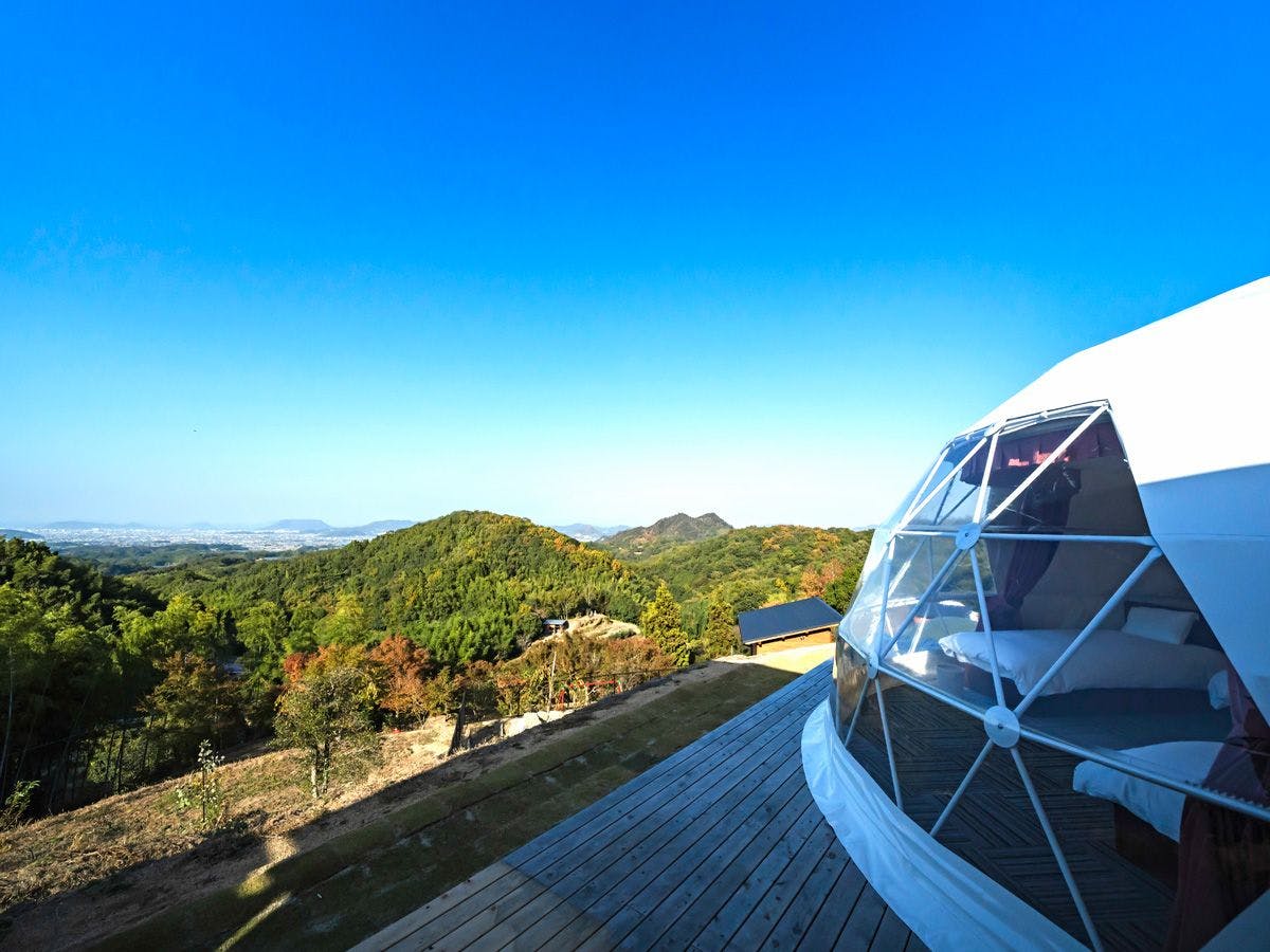 Pemandangan Seto Inland Sea dari setiap Bilik