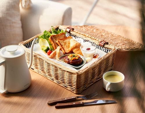 朝食バスケット一例