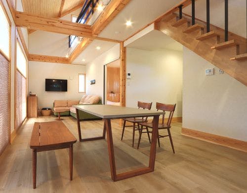 【B棟】冬は薪ストーブも