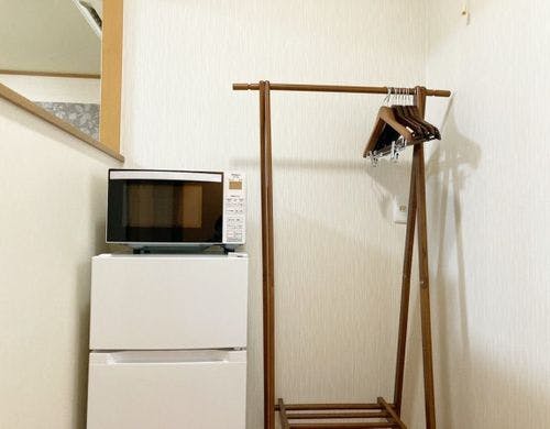 202 冷蔵庫/電子レンジ/ハンガーラック