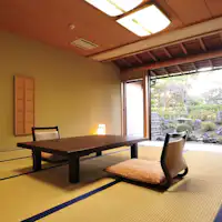 *【ห้องพักสไตล์ญี่ปุ่นพร้อมสวน (14 เสื่อทาทามิ)】ชั้น 1/ห้องรับรอง ※