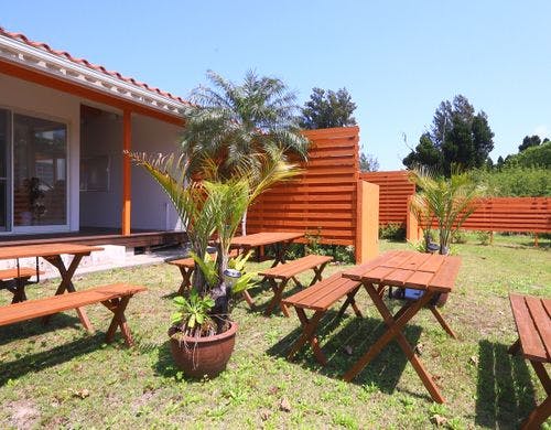 【BBQテラス】お部屋に備え付けのガーデン