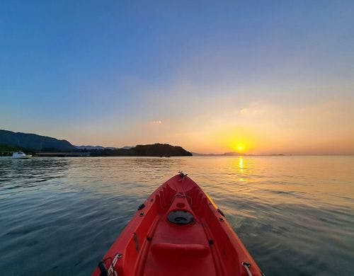 ◆－周辺観光－　吹通川の夕日カヤック