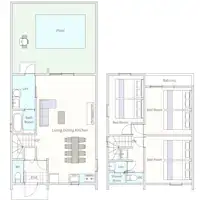 อาคาร B: แผนผังห้อง