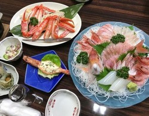 姿盛りとズワイガニ