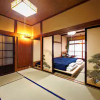 อาคารเสริม ห้องสไตล์ญี่ปุ่น 8 เสื่อทาทามิ + พื้นที่เพิ่มเติม (2 เตียง) พร้อมห้องน้ำในตัว