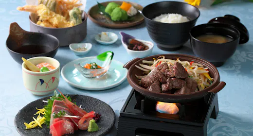 【最上階レストランで特別な夜を】和食御膳×ワンドリンク付き贅沢ステイ(夕朝食付き)