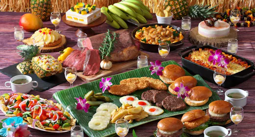 【2食付】家族で楽しむ夏旅!ハワイアンディナービュッフェ 朝食&ディナー付きプラン