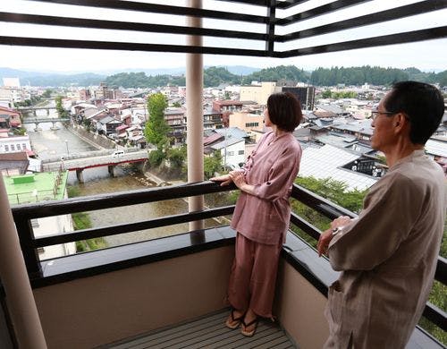 洋室のベランダからの眺望です。