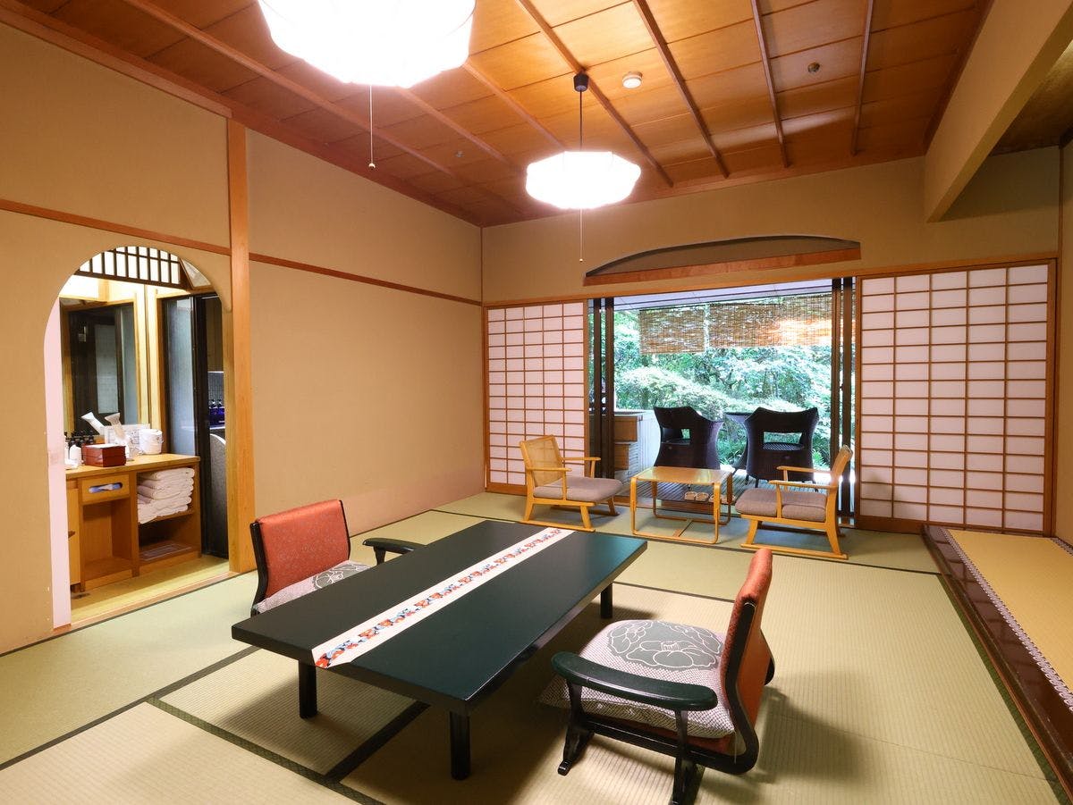【อาคารหลัก】ห้องพักสไตล์ญี่ปุ่นขนาด 50 ตารางเมตร พร้อมน้ำพุร้อนกลางแจ้ง