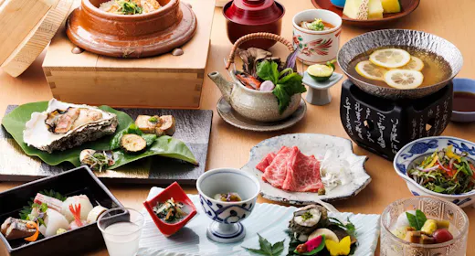 【基本会席】加賀の旬を愛でる体にやさしい「会席料理」~美食と温泉を堪能