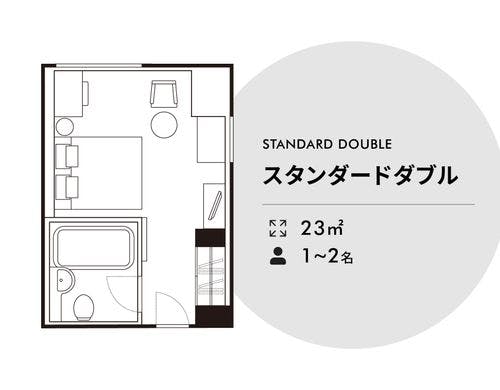 ●スタンダードダブル【23平米】