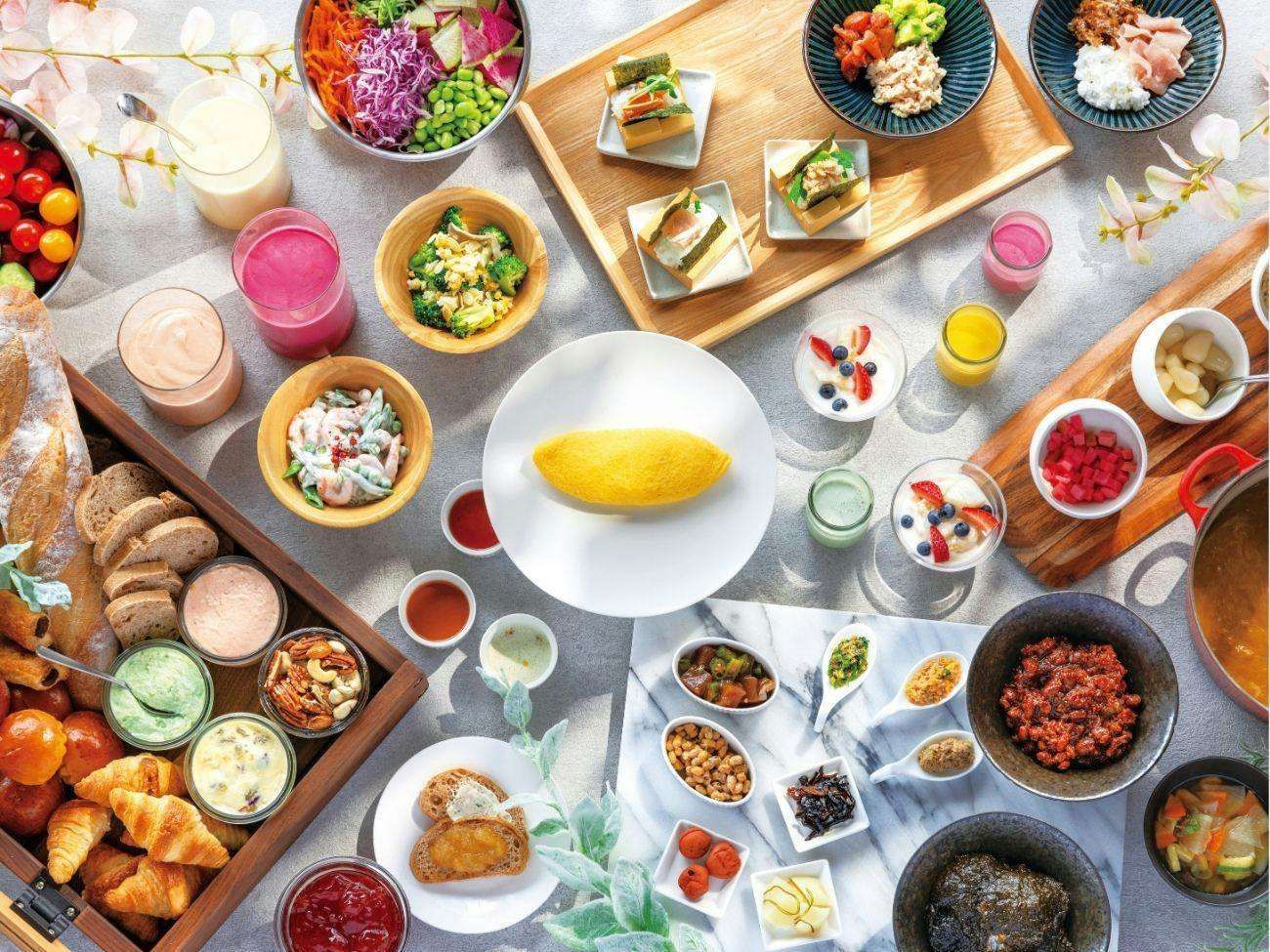 朝食：10種類のシグニチャーメニュー