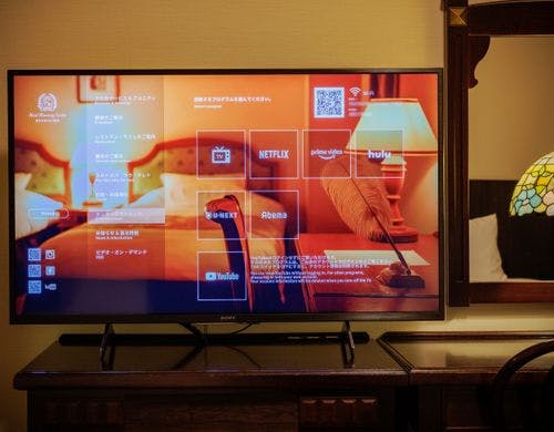 全客室にスマートTVを導入いたしました