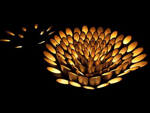 夏に御船山楽園で開催される「竹あかり」