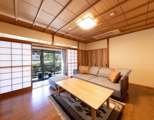 プレミアムスイートのリビングルーム