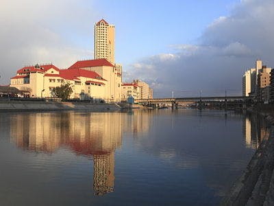 从本馆眺望宝塚大剧场