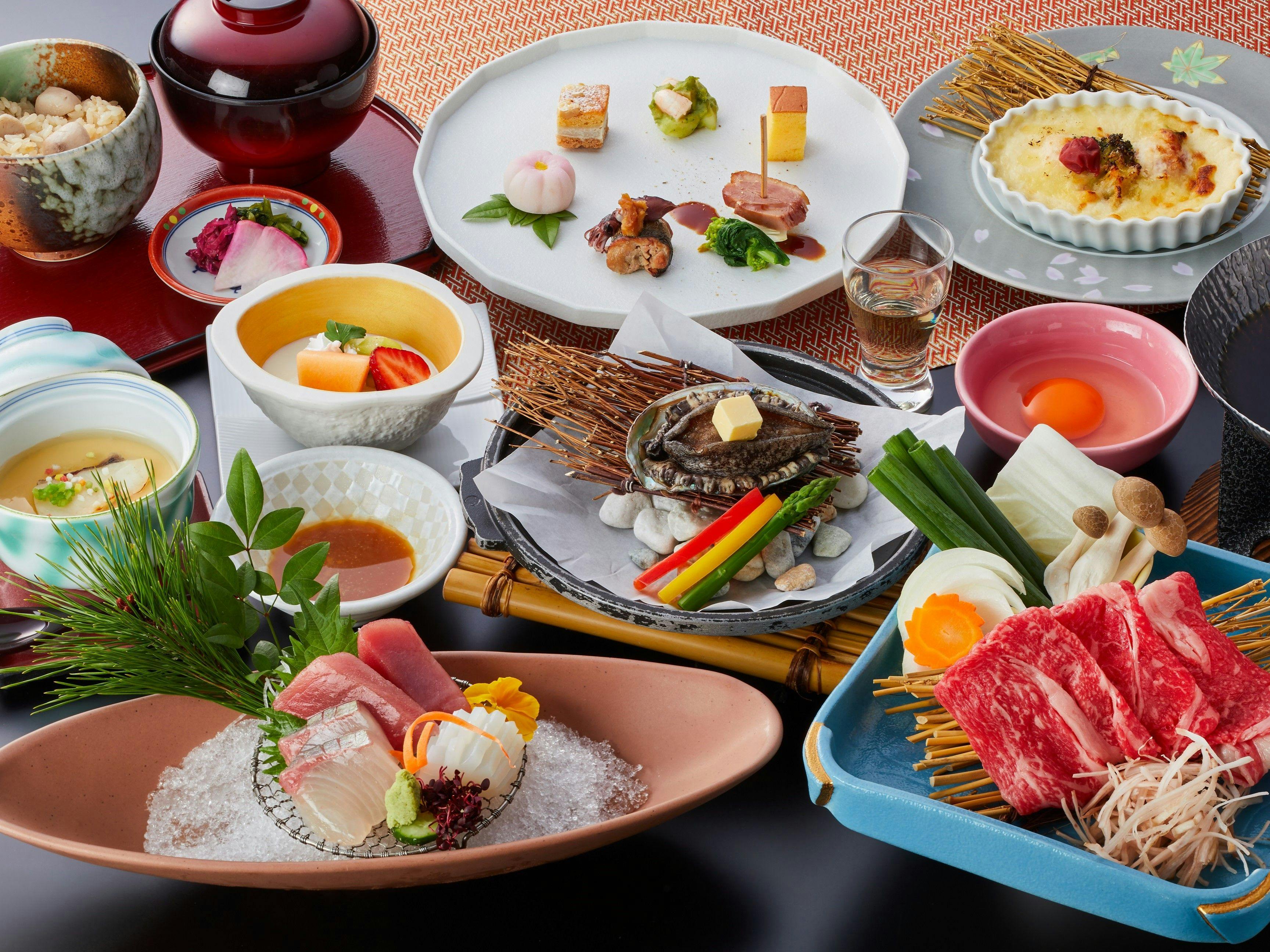 【基本会席】目にも楽しい山海の幸を愉しむ