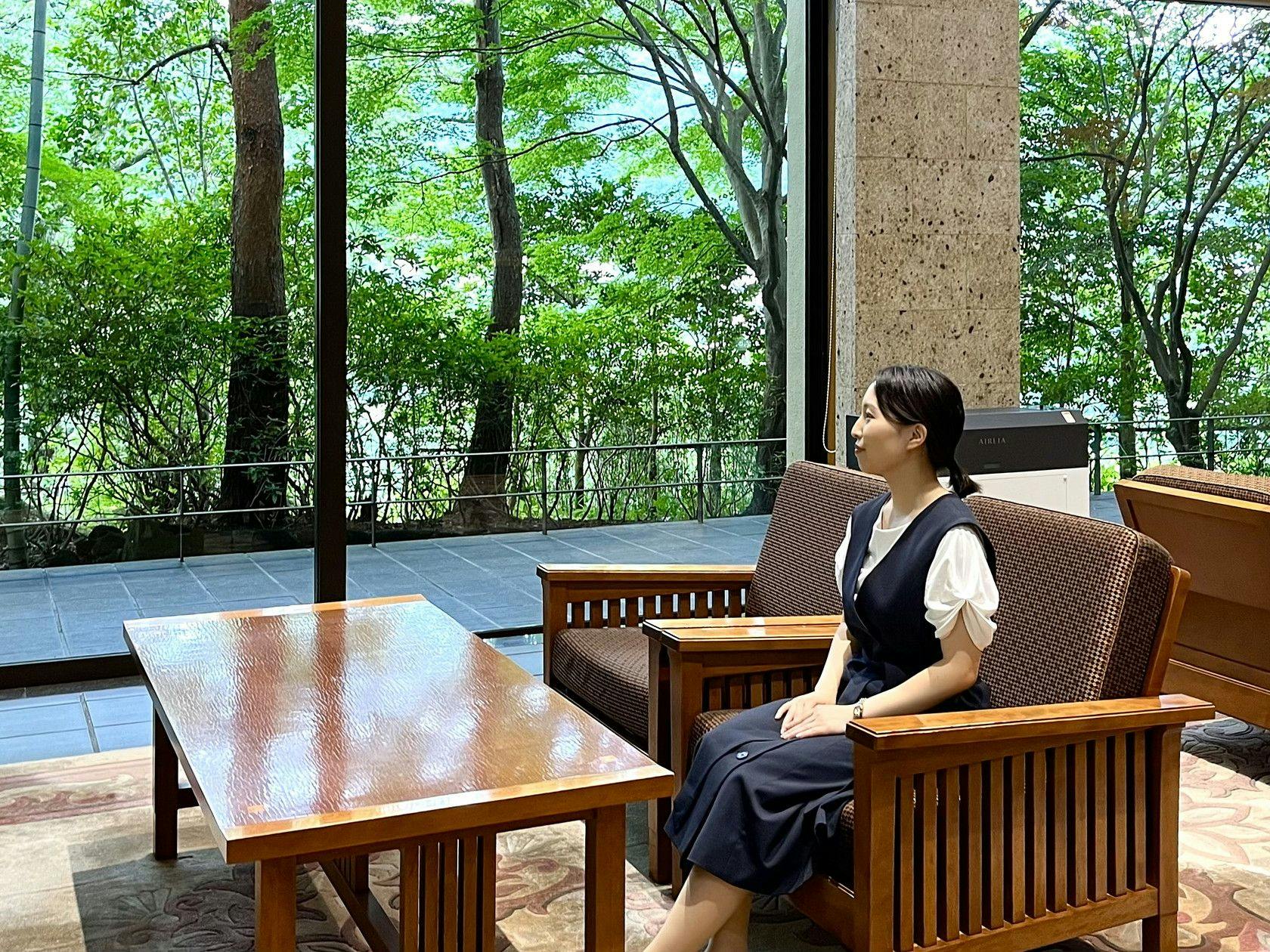 季節によって異なる中庭の景色