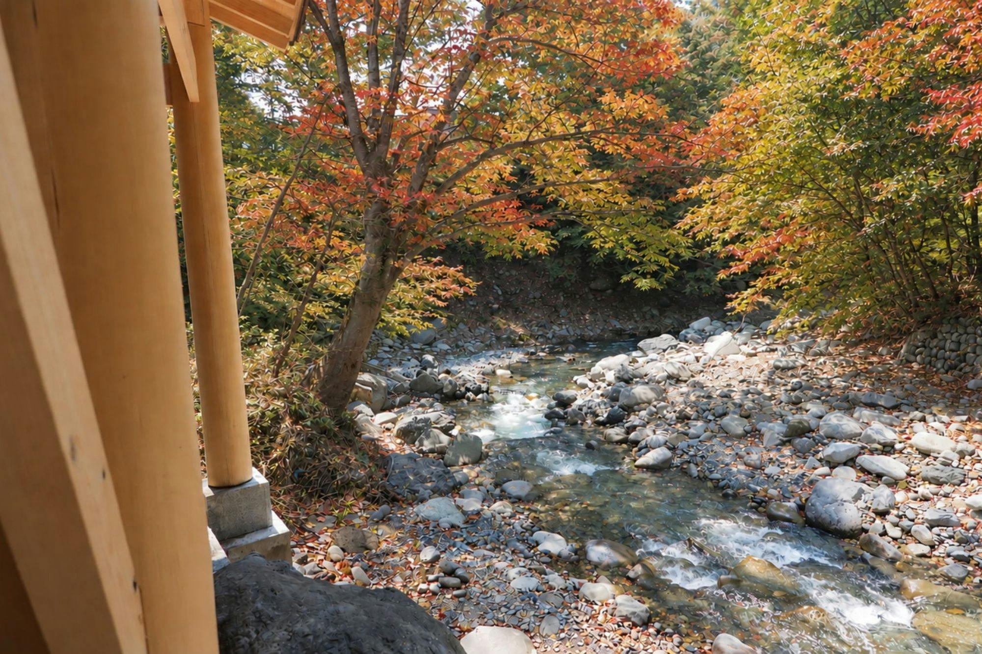 【紅葉】せせらぎの湯からの景色