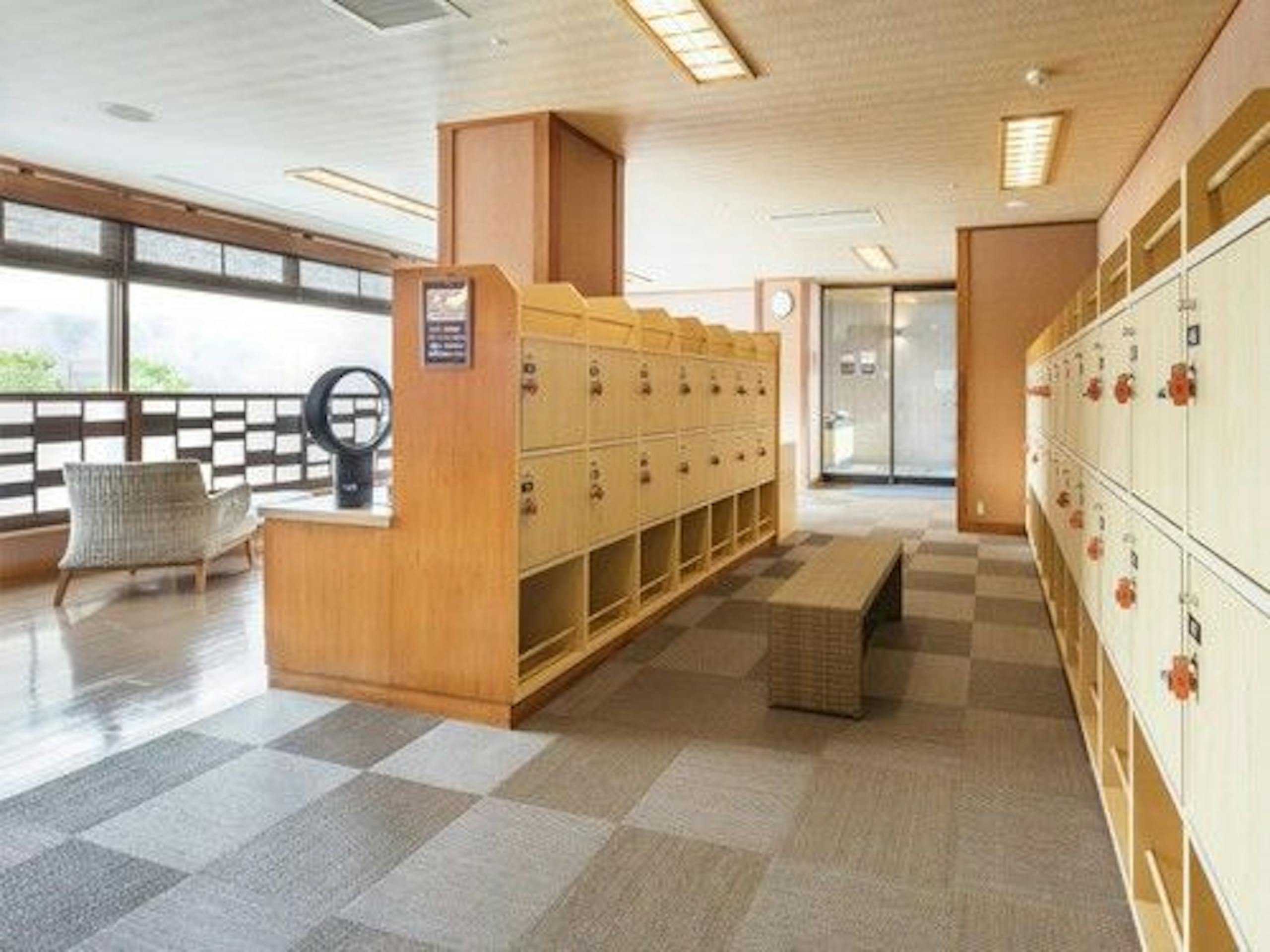 【北こぶし知床 ホテル＆リゾート】大浴場の脱衣所