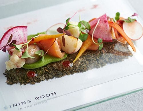 柴山西洋野菜園の野菜と白鷺サーモン