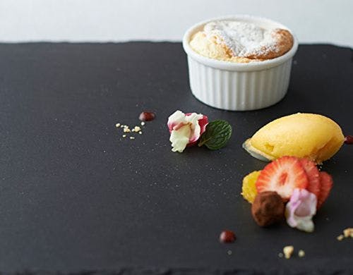 なるとオレンジのスフレとジェラート