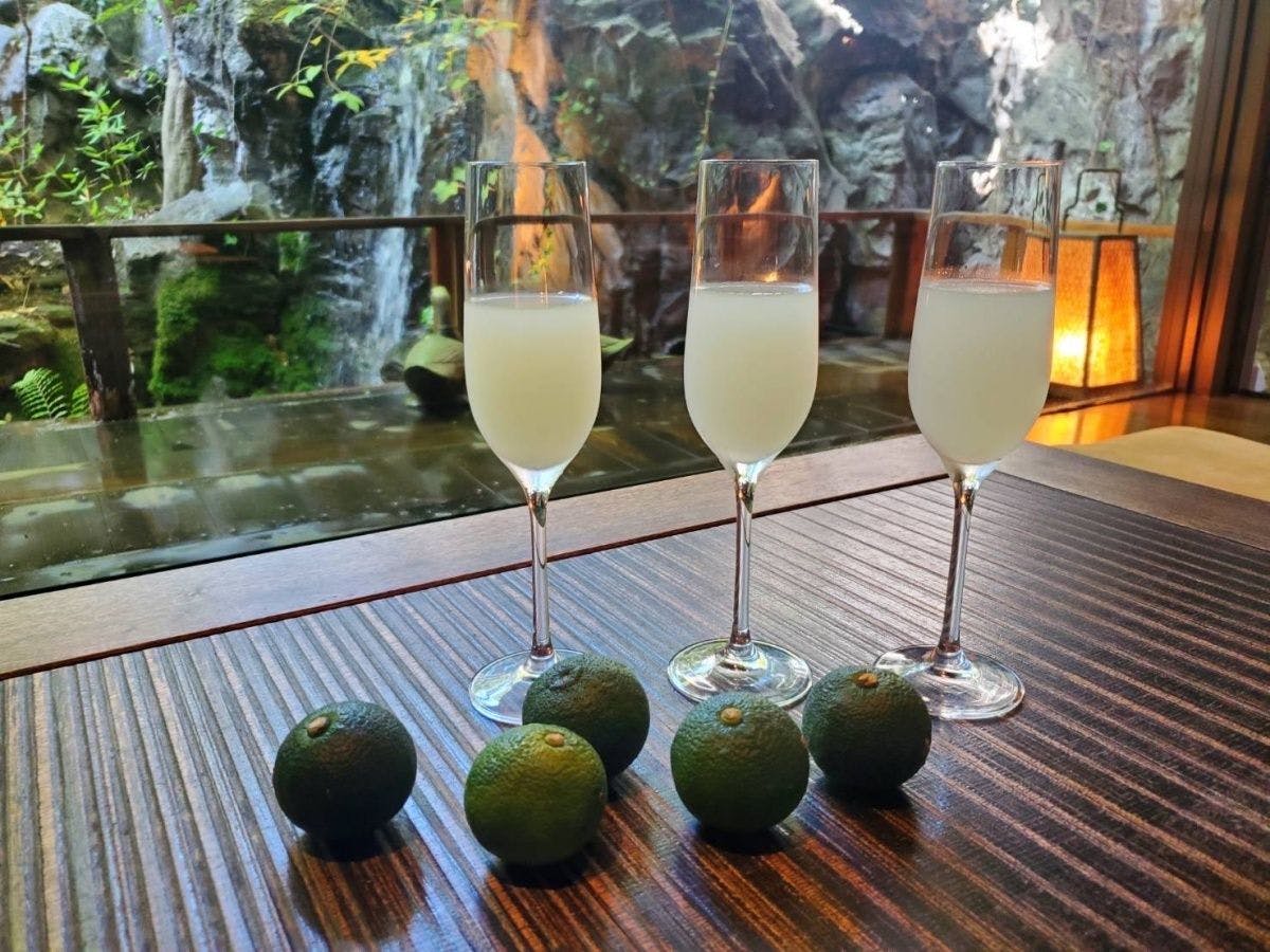 柚子酒飲み比べ