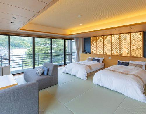 【本館】角部屋和洋室｜10畳｜和ベッド2台