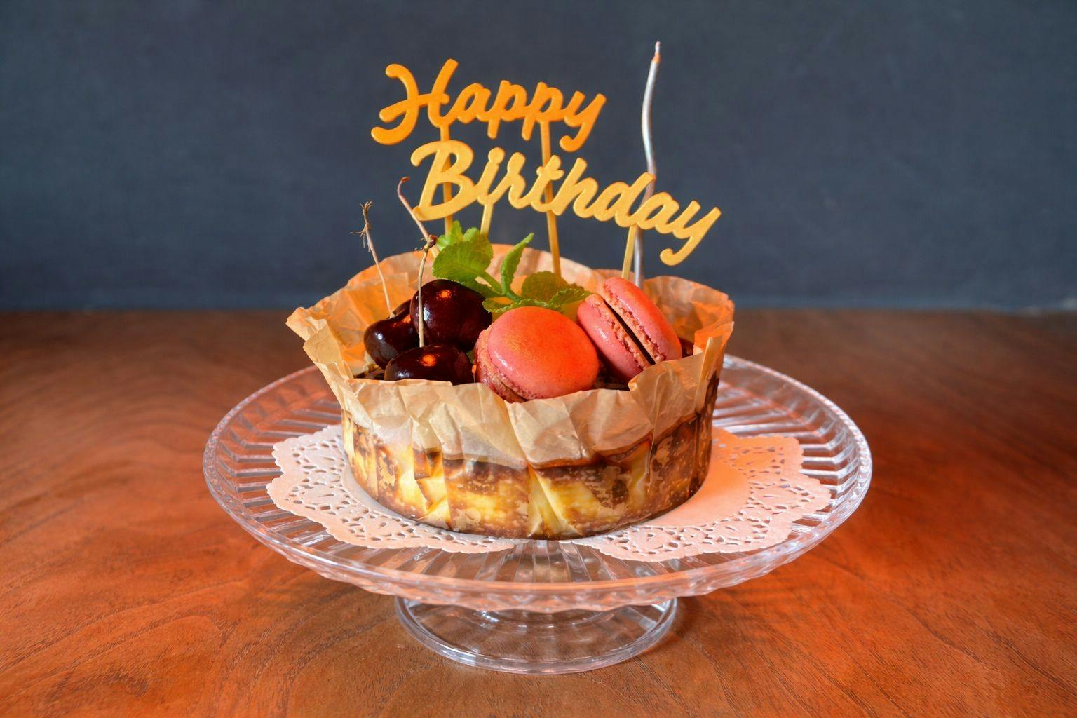 記念日のバスクチーズケーキ（例）