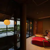 ห้องพักพร้อมอ่างอาบน้ำกลางแจ้งพร้อมวิว