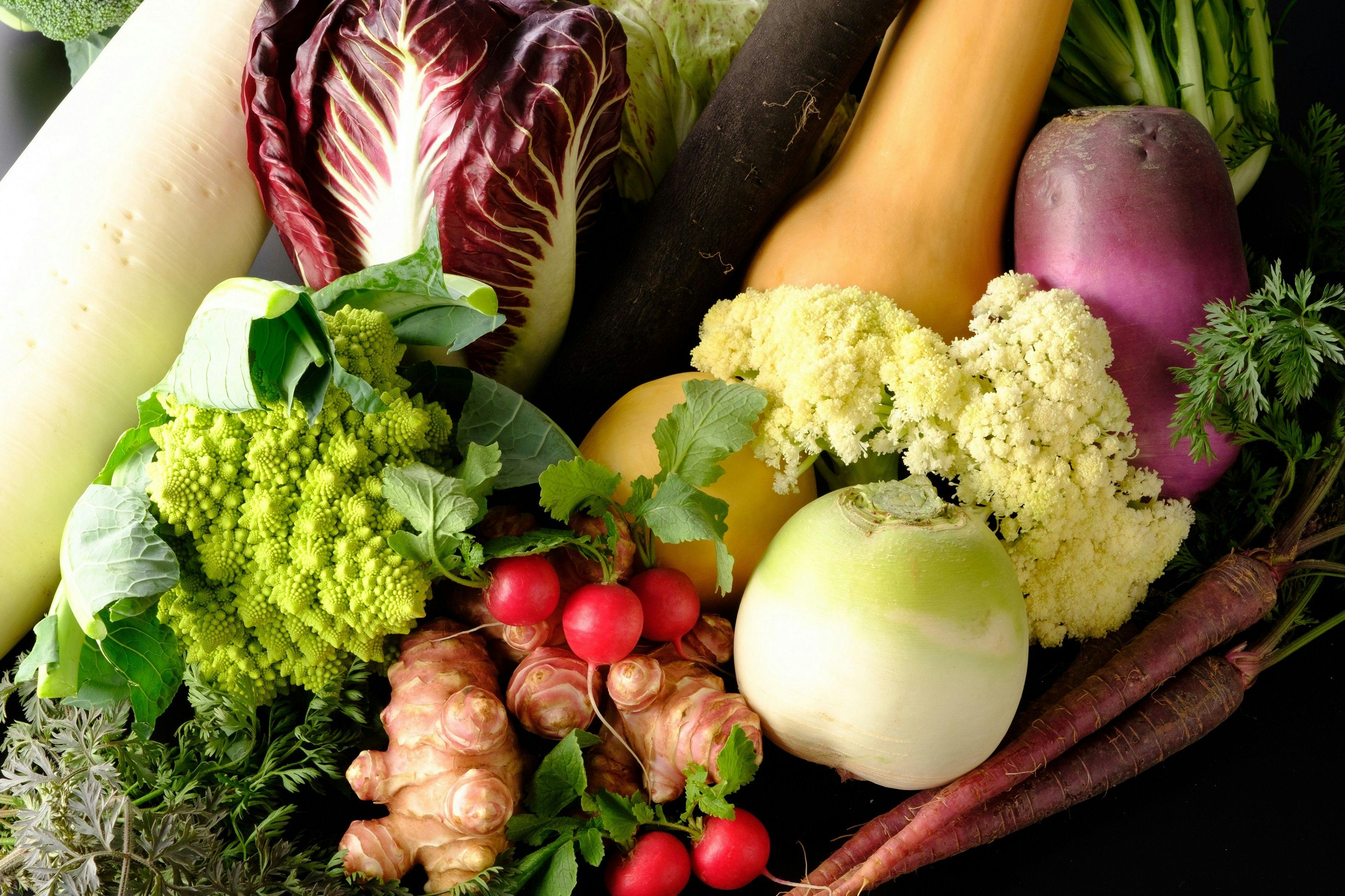 Masakan Prancis menggunakan bahan lokal seperti sayuran Miura.