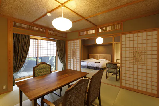 【Bangunan Utama】Kamar gaya Jepang dengan Mata air panas dalam ruangan