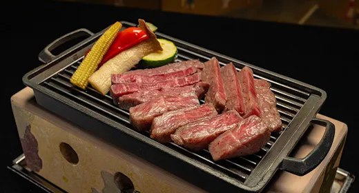 【豪奢の極み】和牛三種炭火焼プラン
